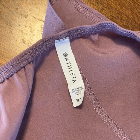 Athleta gaiter Made to Move M/L purple mauve - Picture 7 of 8